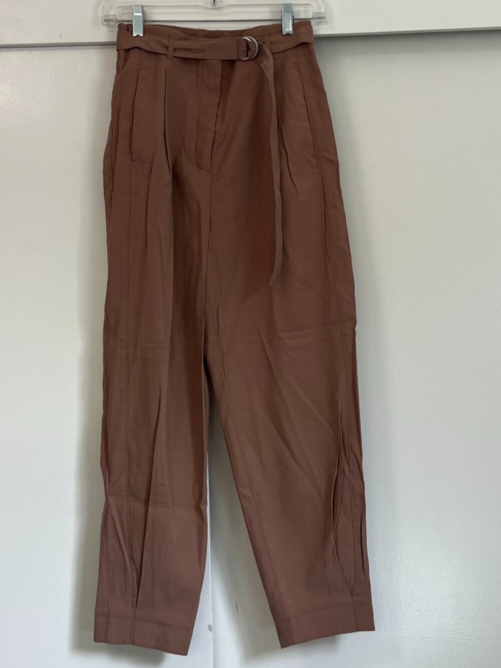 Dynamite Casual Brown Pants with Adjustable Waist Belt